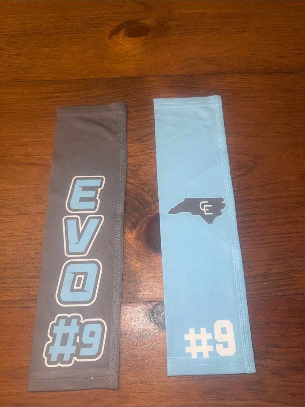 Kids Performance Sleeve Duo - Light Blue and Gray Carolina Evo